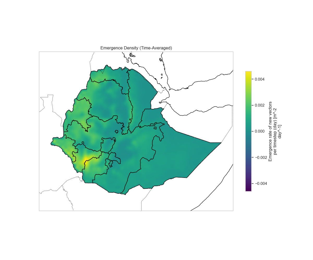 Emergence Density Spatial Map