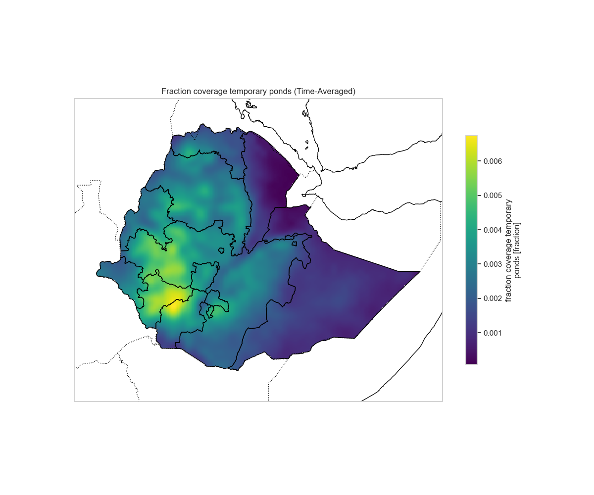 Temporary Pond Fraction Spatial Map